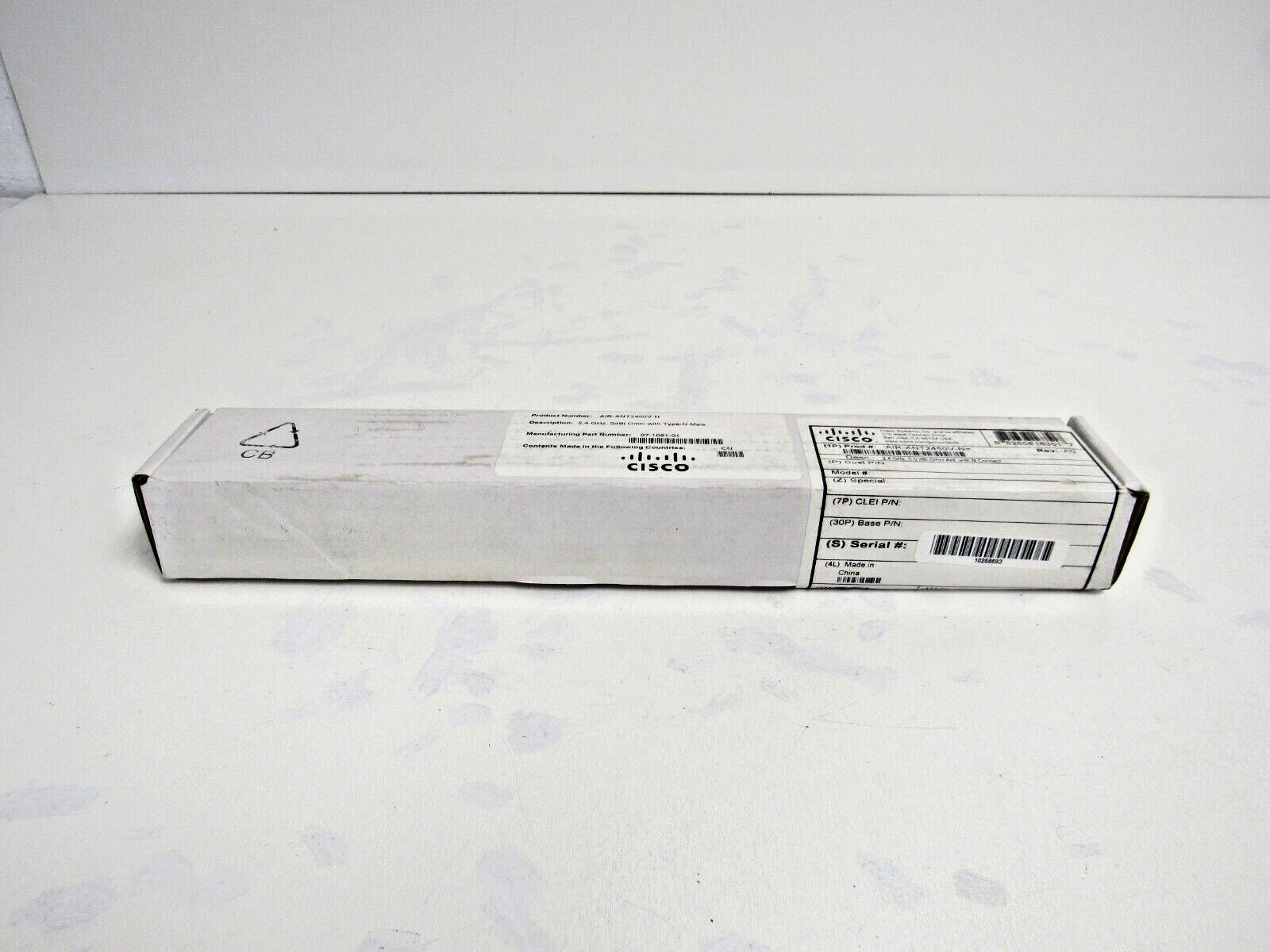 Cisco AIR-ANT2450V-N 2.4GHz 5.0 dBi Omni Antenna w/ N Connect     70-4