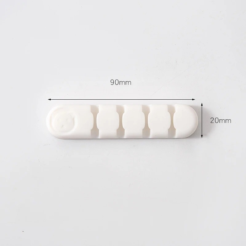 Desk Cable Organizer Silicone Clip Self-Adhesive Wire Management For USB Holder