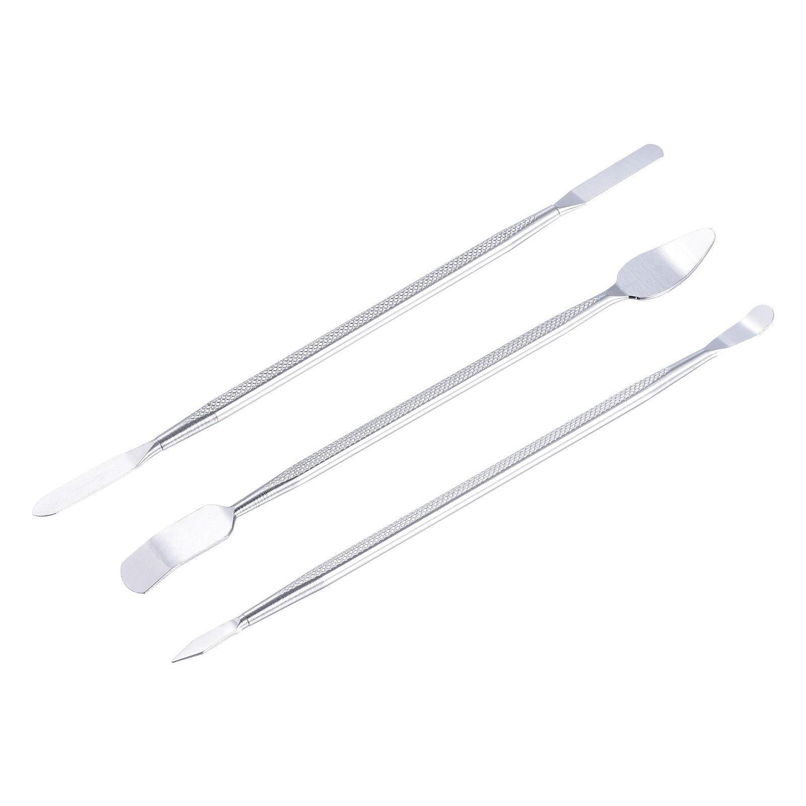 3pcs Metal Spudger Mini Crowbar Flat Head Stainless Steel Pry Bar Opening Tools