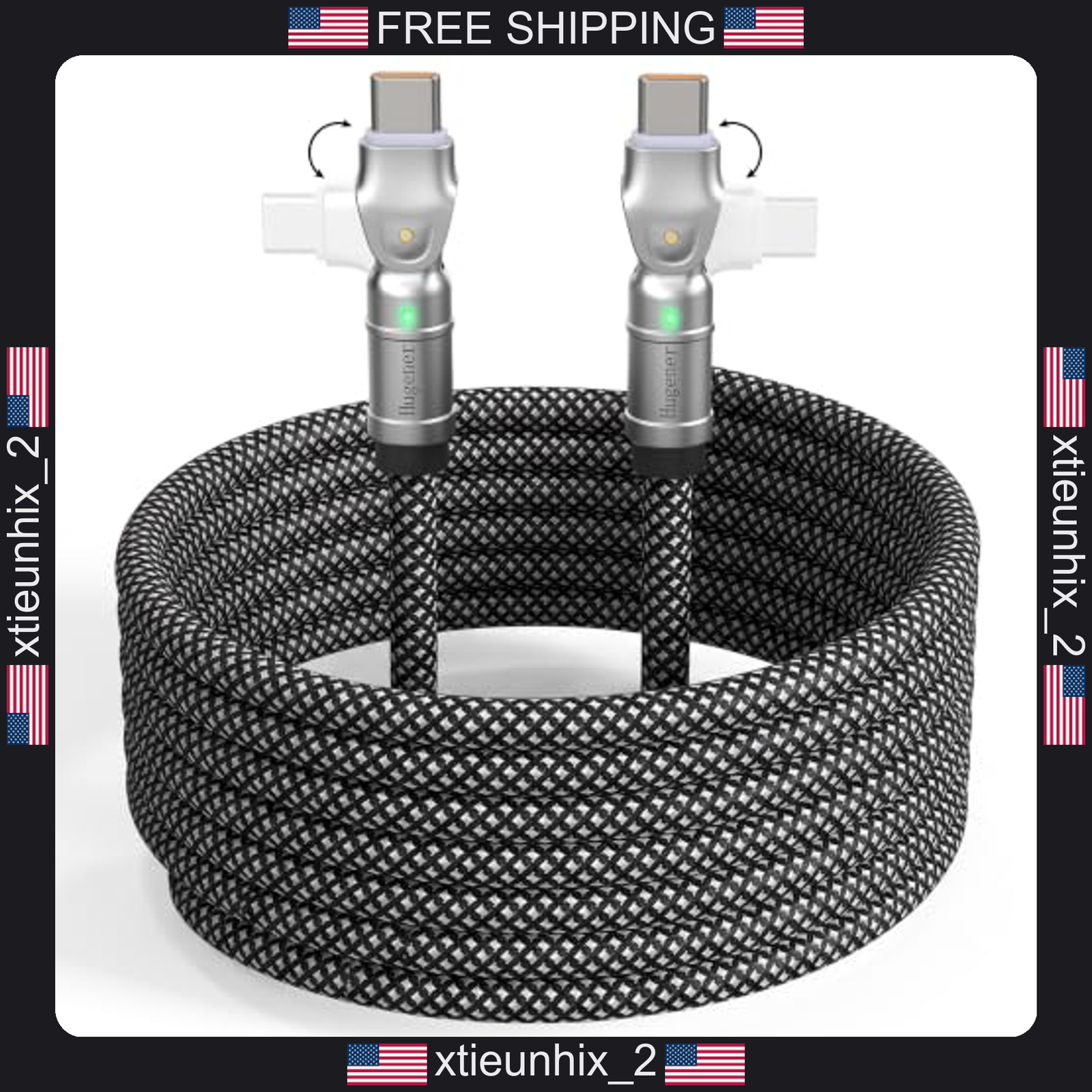 USB-C to USB-C Cable 6.6FT 240W Fast Charging Data Transfer Durable