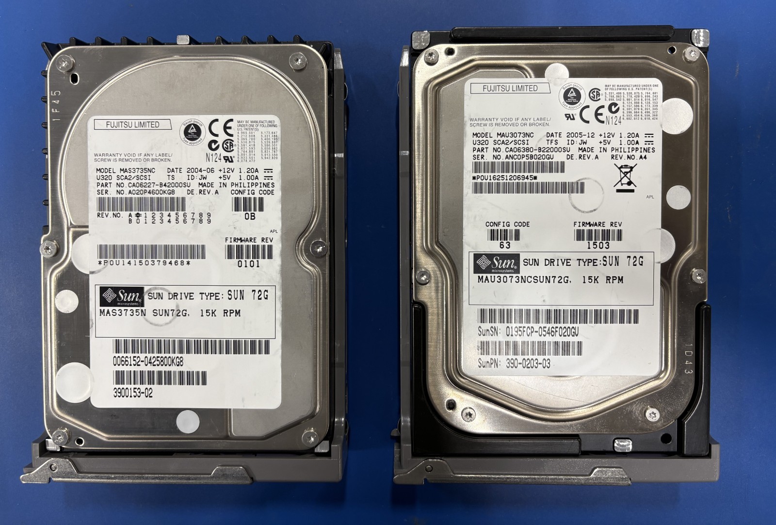 SUN 540-5924 73.4GB-15K USCSI Disk Drive Fujitsu MAS3735N or MAU3073BCSUN72G