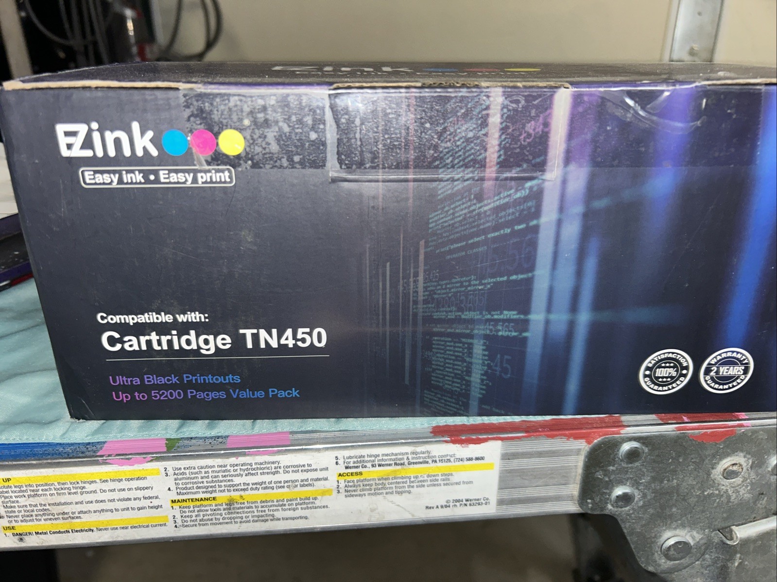 EZink Compatible with TN450 Ink and Toner Cartridge Ultra Black *NEW* 5200 pages