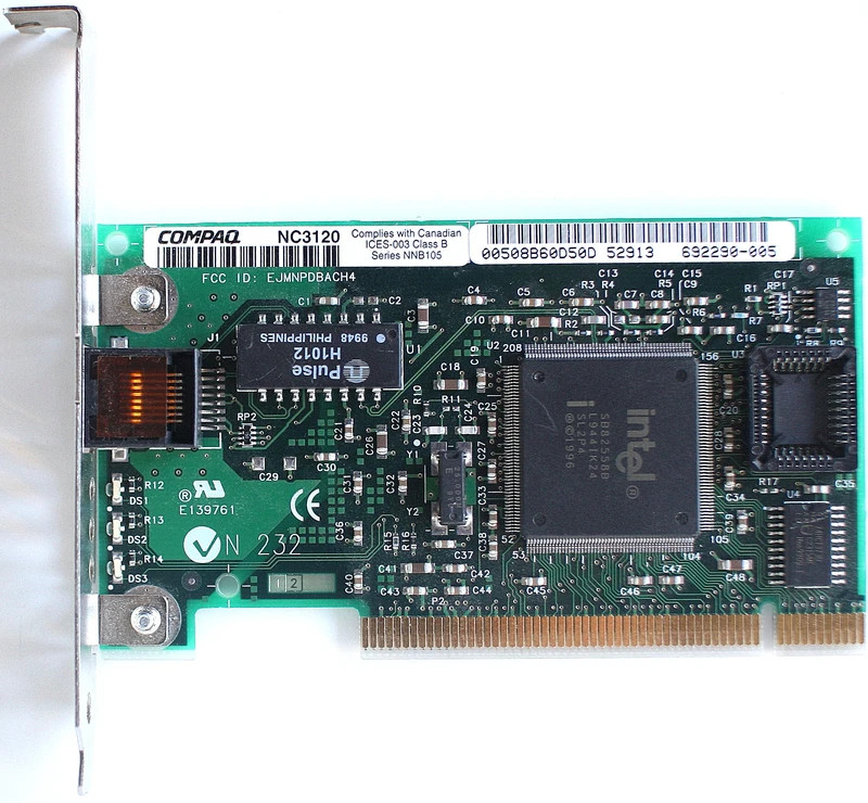 NC3120 317606-001 compaq hewlett packard hp nic 10/100 base tx pci network card