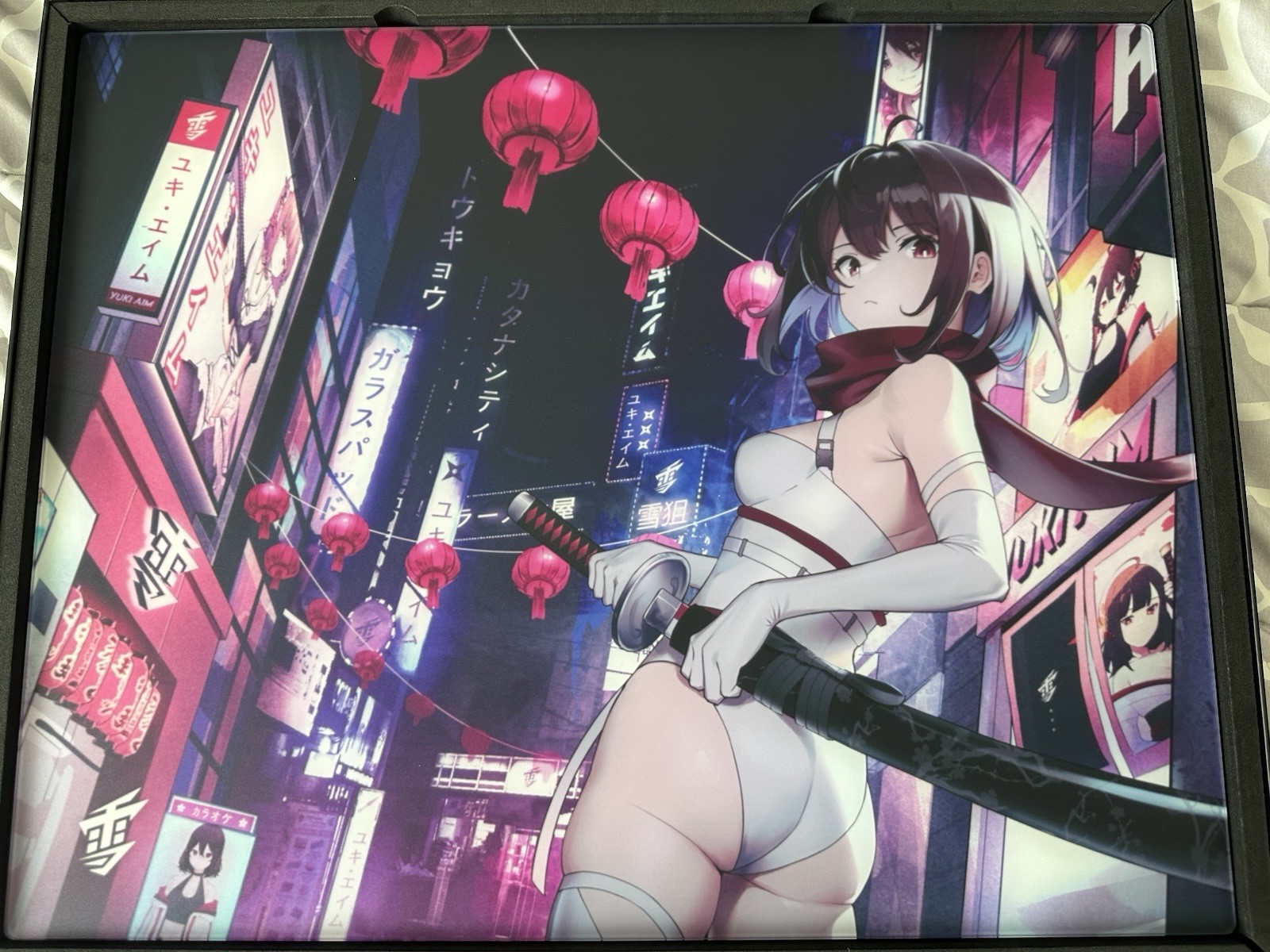 Yuki Aim Katana City Glass Mousepad - Limited Edition 500x400mm