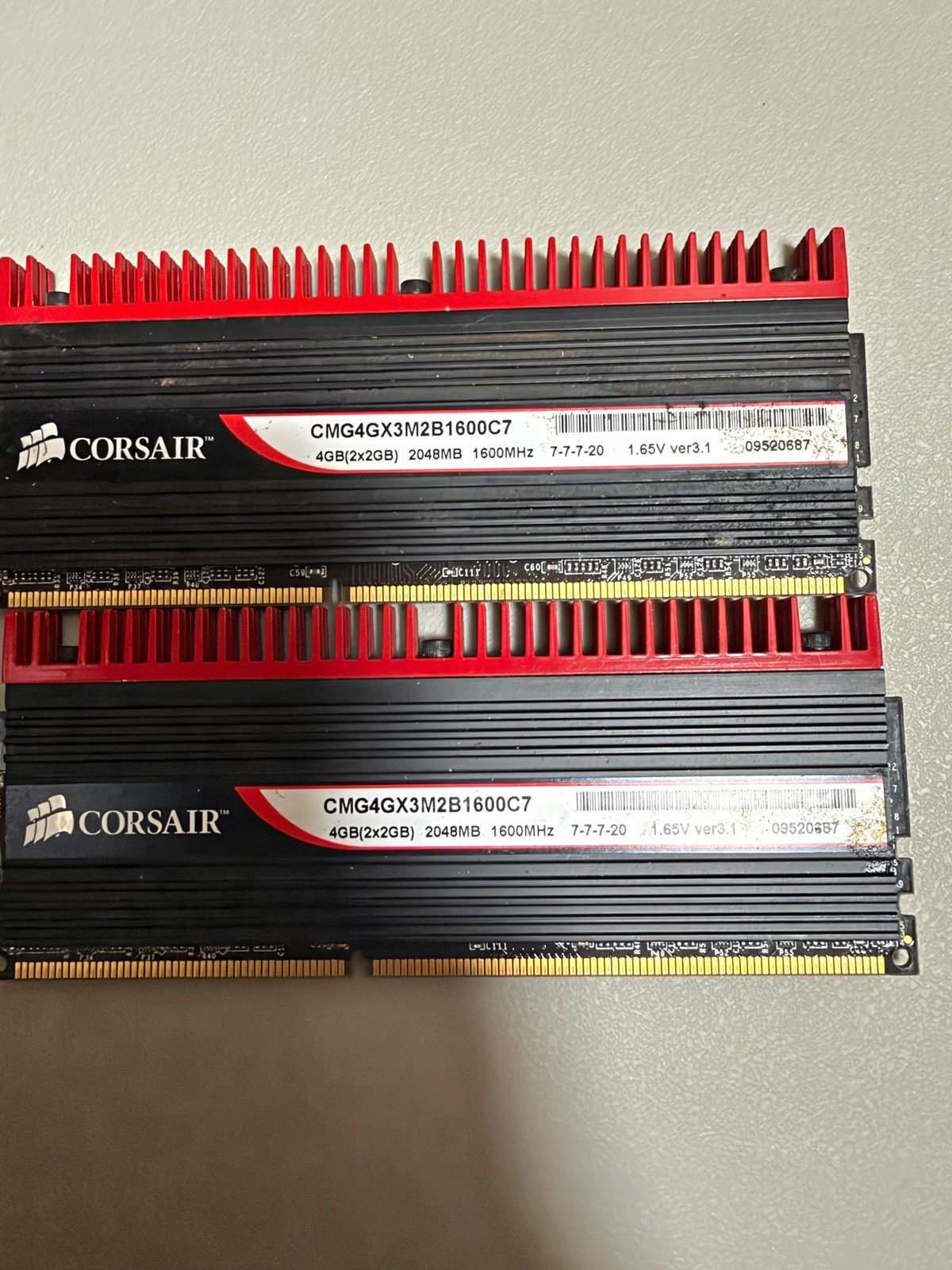 Corsair Dominator GT 4GB (2x2GB) DDR3-1600 PC3-12800 DIMM CMG4GX3M2B1600C7