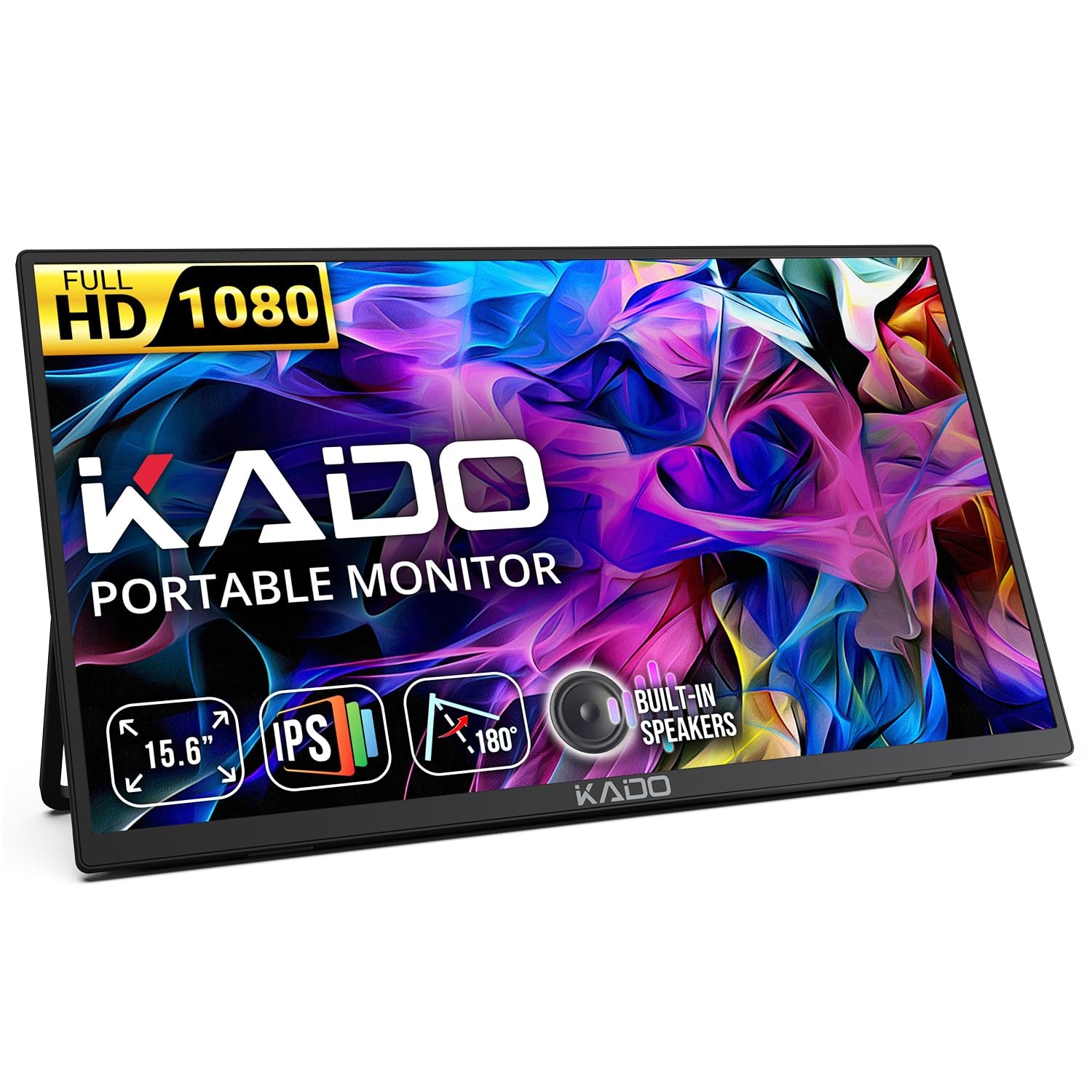 Kado 75Hz Portable Monitor 15.6Inch FHD 1080p, 45W Reverse Charging USBC mini...