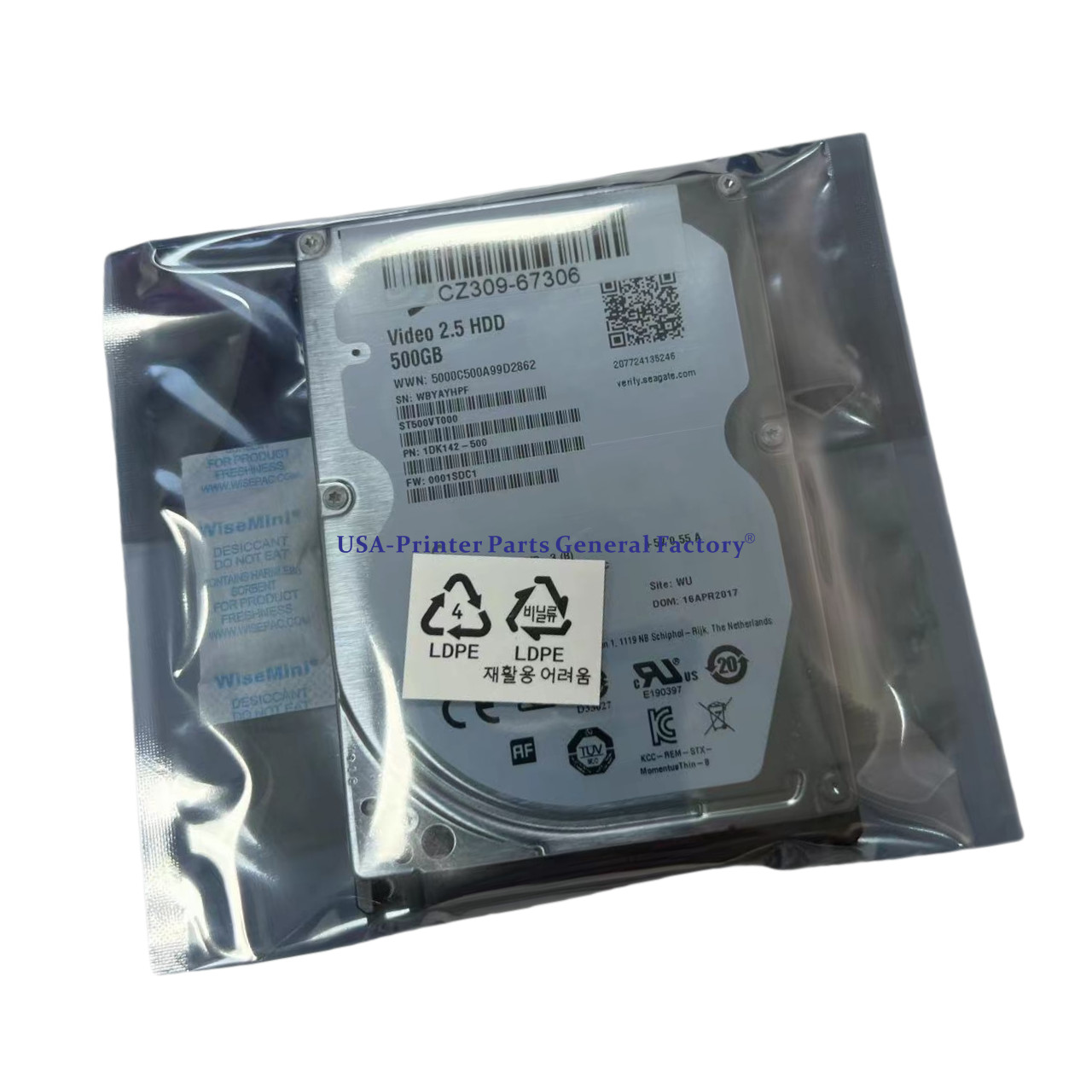 NEW CZ309-67306 Hard Disk Drive For HP PageWide XL 8000 XL5100 HDD CZ309-67004