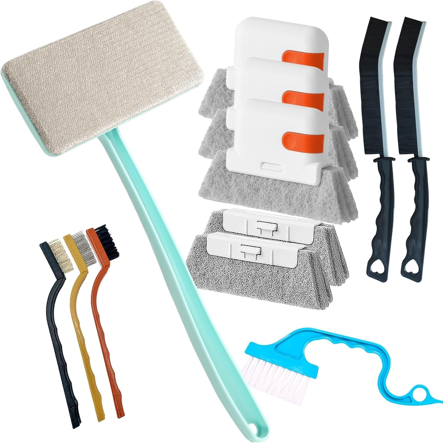 Yodamiack 12PCS Window Screen Cleaner - Large Brush Face Mesh Screen Cleaning Br