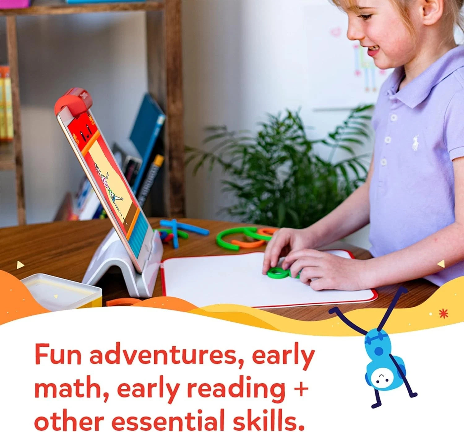 Authentic Osmo Little Genius Starter Kit for iPad Education Learn Game Ages 3-5