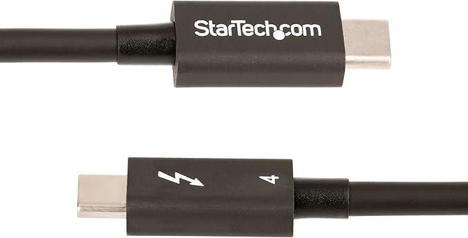 StarTech Thunderbolt 4 Cable 1m 40Gbps 100W USB-C TBLT4MM1M Certified