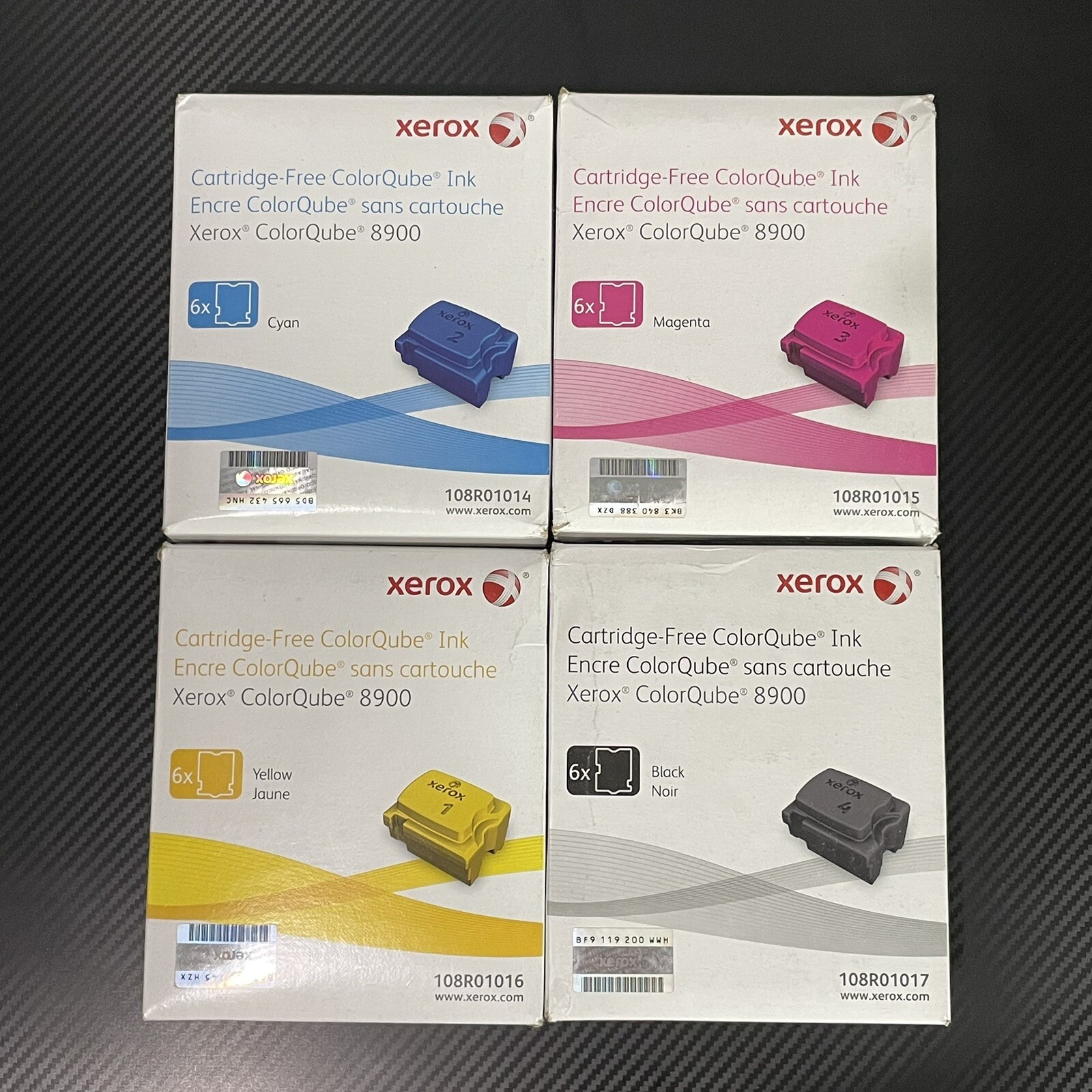 Xerox ColorQube 8900 Solid ink cartridge 108R01014 108R01015 108R01016 108R01017
