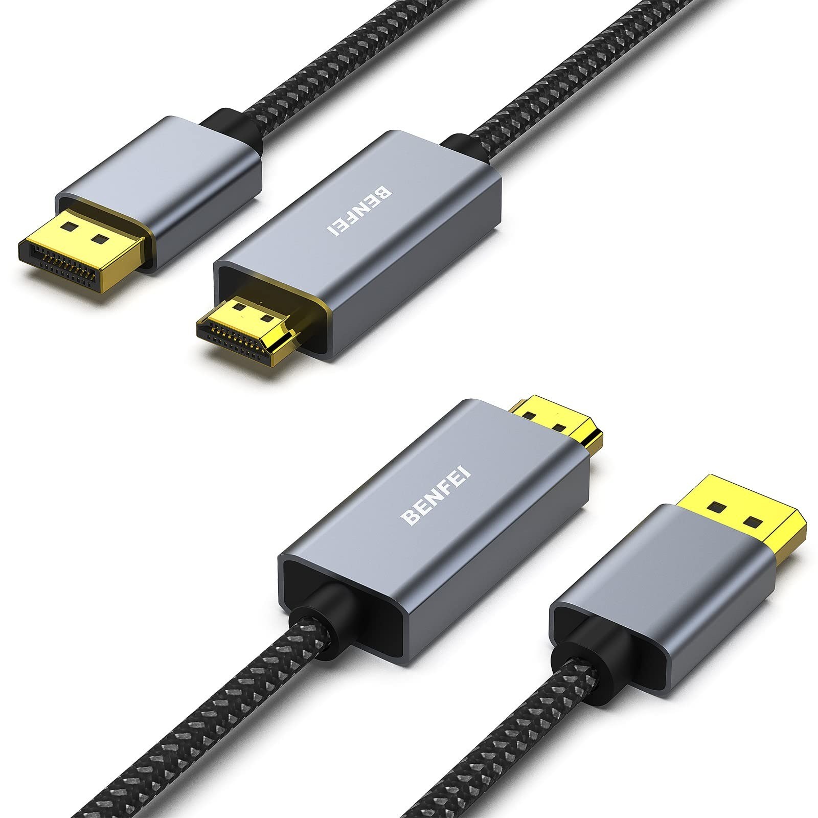 BENFEI 4K DisplayPort to HDMI Cable Adapter DP to HDMI Male to Male