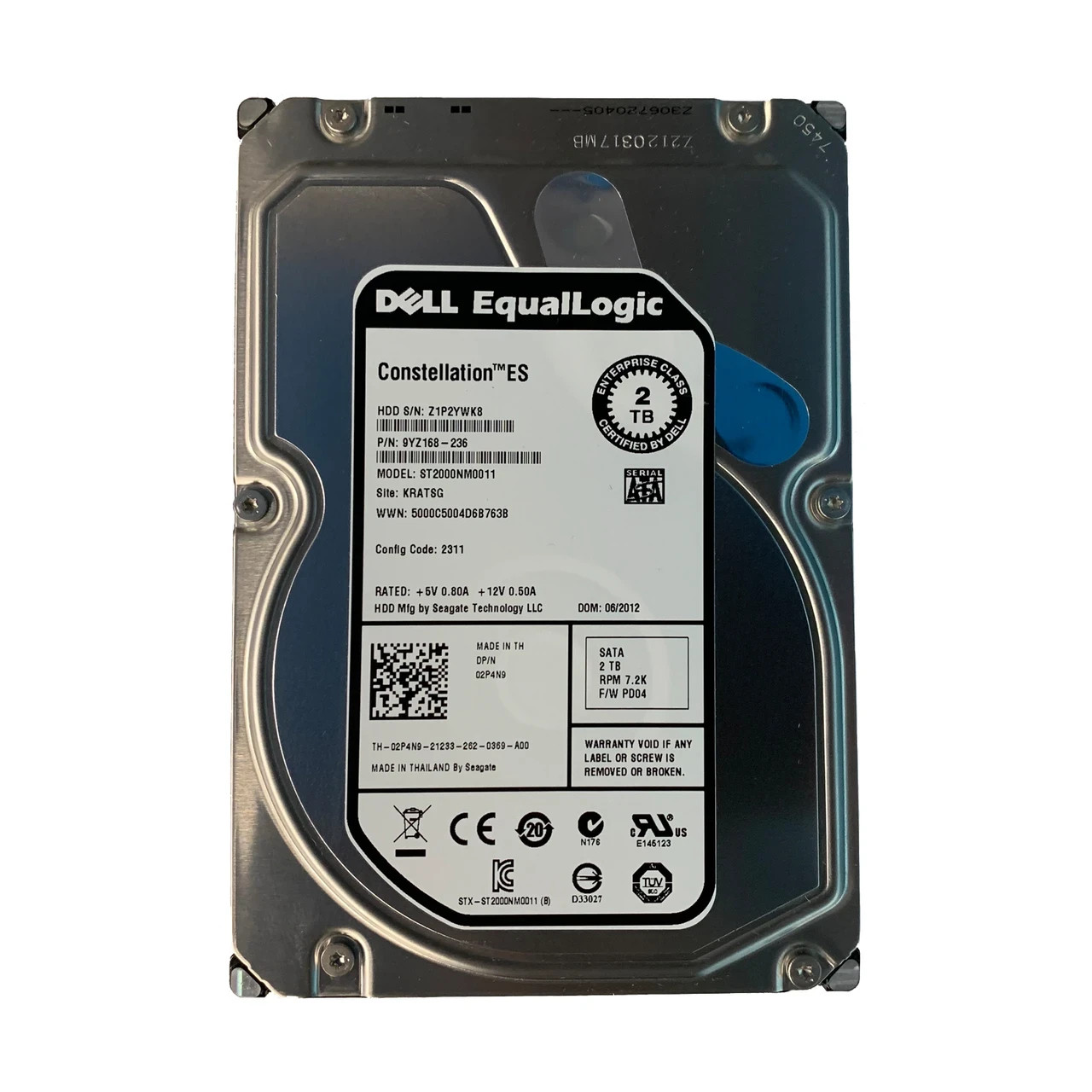 DELL Equallogic 02P4N9 2TB SATA 7.2K