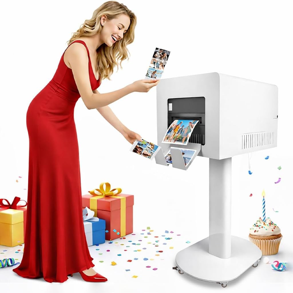 Photo Booth Printer Stand Heavy‑Duty Metal For DNP DS620 RX1HS QW410 HiTi P525L