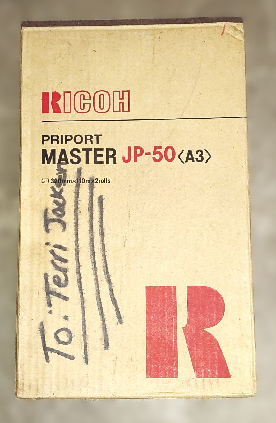 Genuine Ricoh 893015 JP-50 Duplicator Masters JP5000 JP5500 JP5800