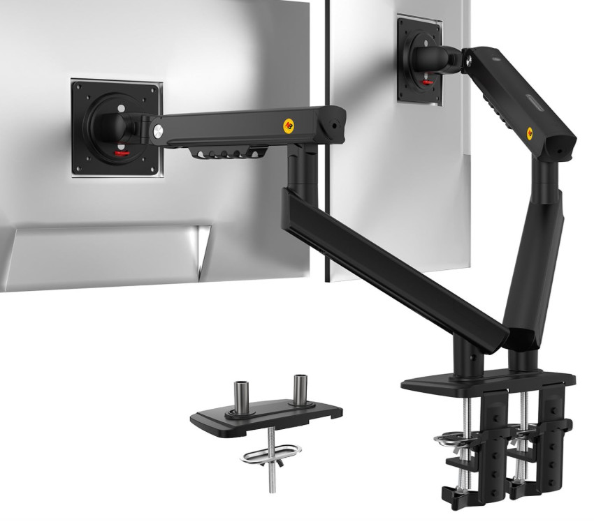 Soporte Doble para Monitor hasta 32 Pulgadas Brazo Ajustable VESA 75/100 mm
