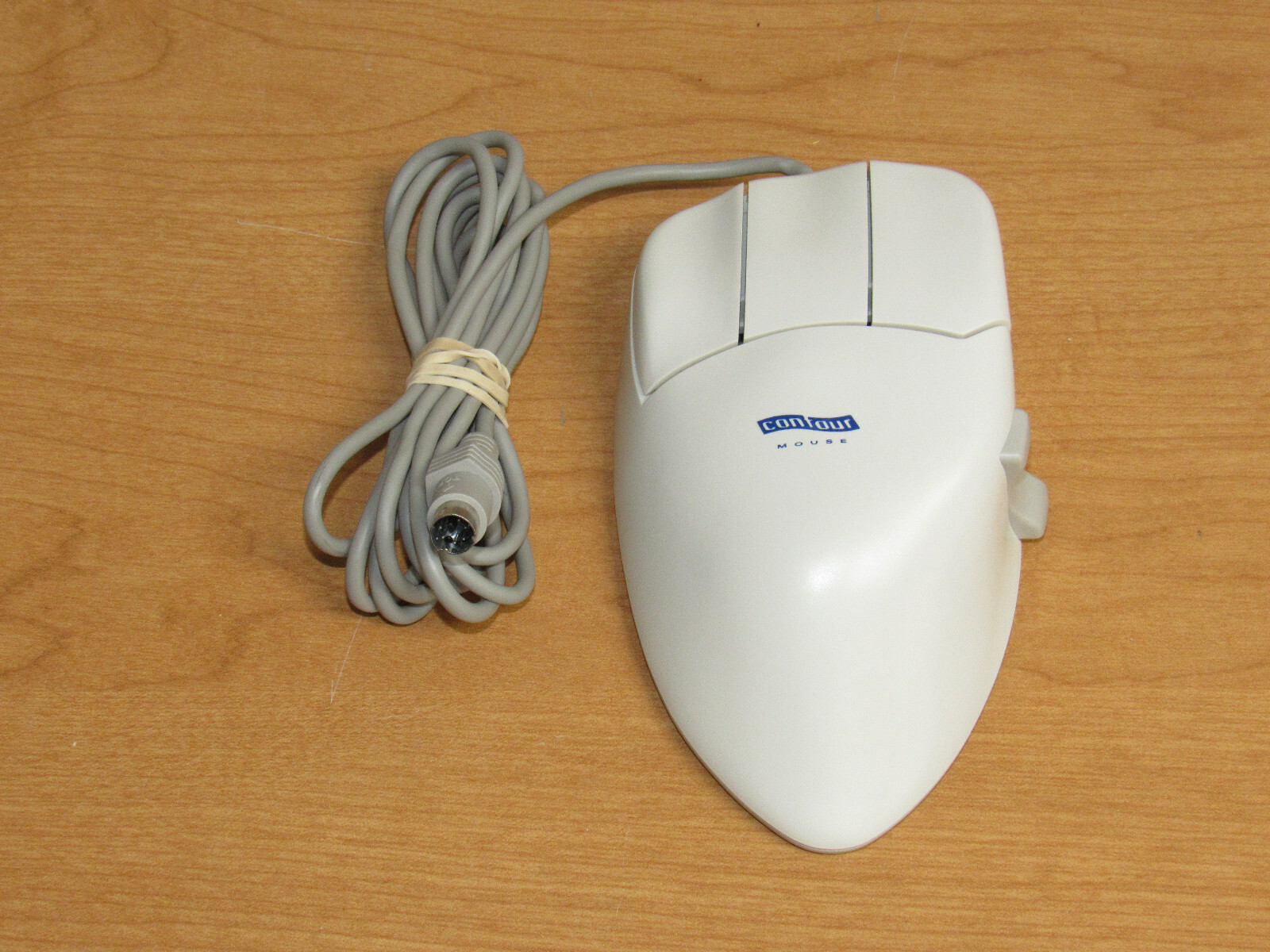 Contour Mouse Large L-38 LEFT HANDED Ergonomic PS/2 Ball Mouse - Tested Works