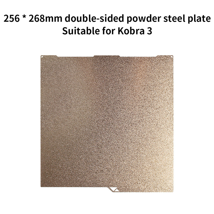 256x268mm Double-sided PEI Powder Steel Plate for Anycubic Kobra 3 3D Printer