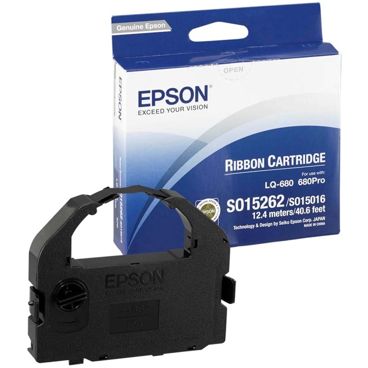 Epson Black Fabric Ribbon Cartridge 7762l Ink Cartridge, MPN 9619-4