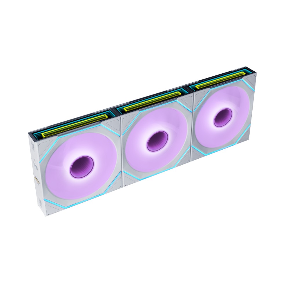 Lian Li UNI FAN SL Infinity Flex 120mm Reverse Blade ARGB Fan White 12RSLIN1F3W