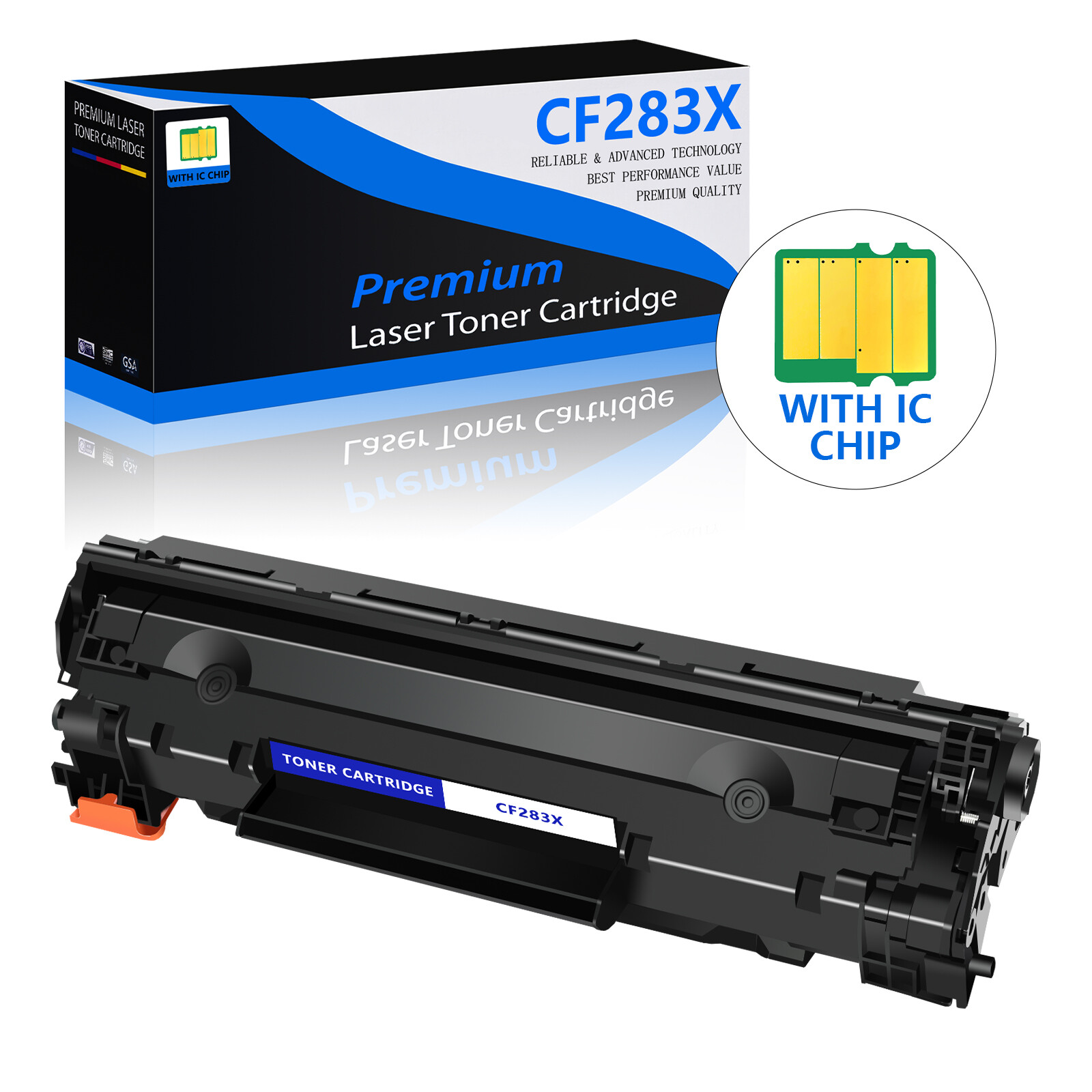 1PK High Yield CF283X Black Toner Cartridge For HP 83X LaserJet Pro MFP M225rdn
