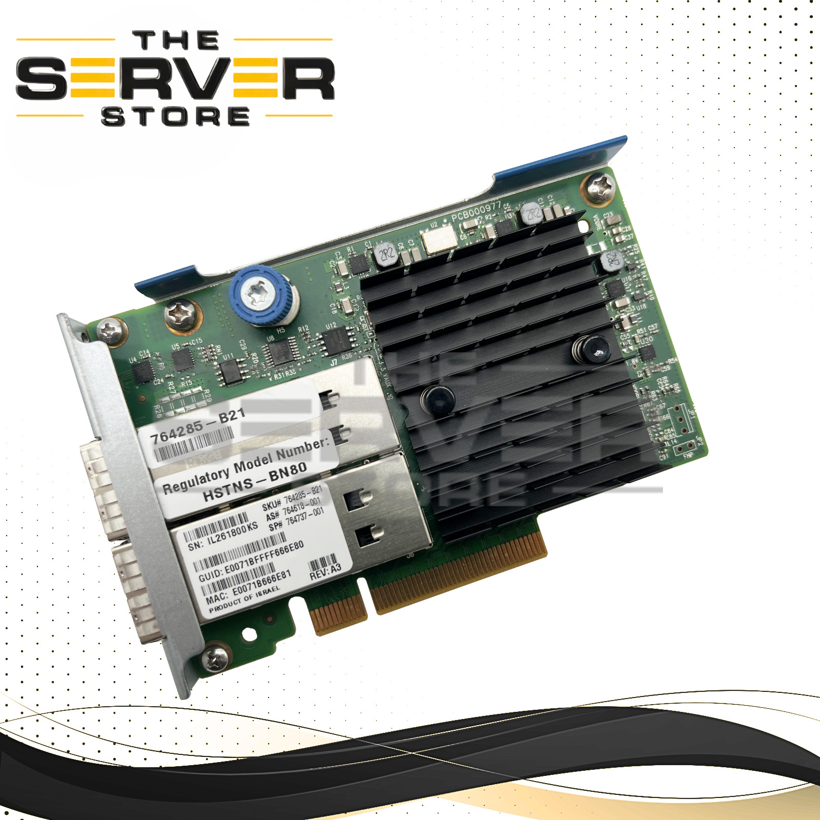 HPE InfiniBand FDR/Ethernet 10Gb/40Gb 2P 544+FLR-QSFP NIC 764285-B21 764737-001