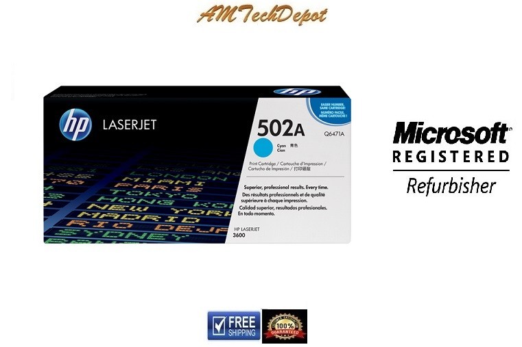 Hp Laserjet 502A (Q6471A ) Cyan Standard Yield Toner
