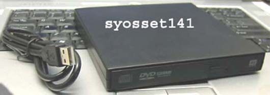 External USB CD DVD ROM Player Drive for Samsung N120 N130 Netbook Laptop