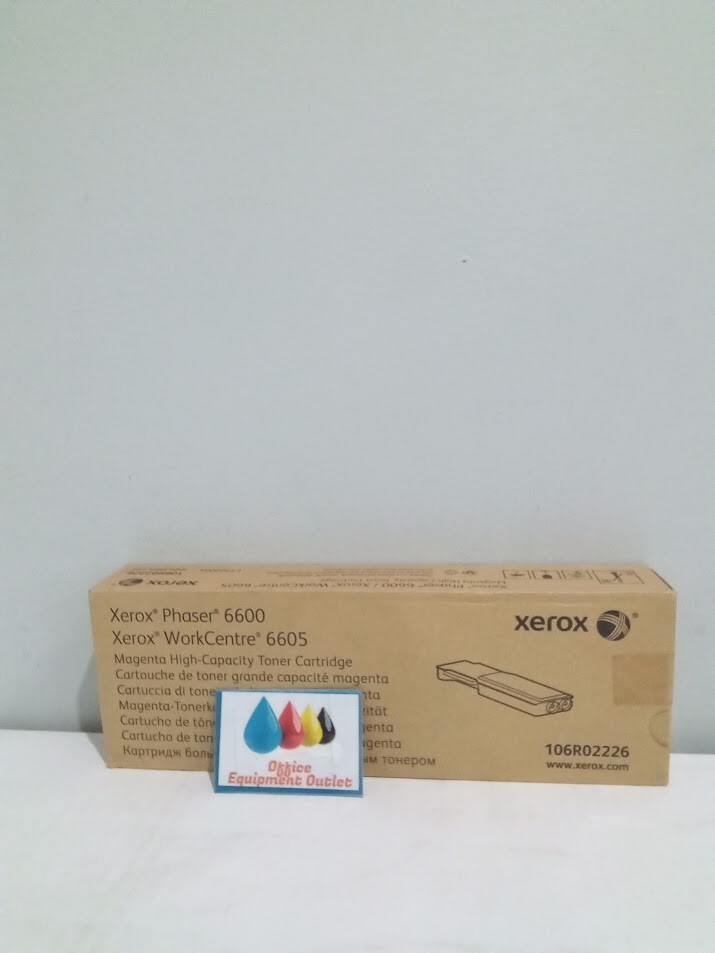 Xerox 106R02226 High Yield Magenta Toner Cartridge, Xerox Phaser 6600