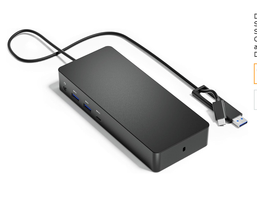 D6000 Universal Docking Station, Up to Triple 4K or Single 5K Display by USB-C