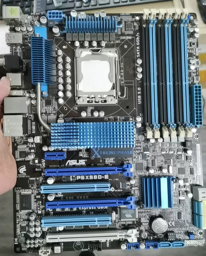 For ASUS P6X58D-E USB3 SATA3 LGA1366 X58 Motherboard X5570 X5650 X58 Intel ATX