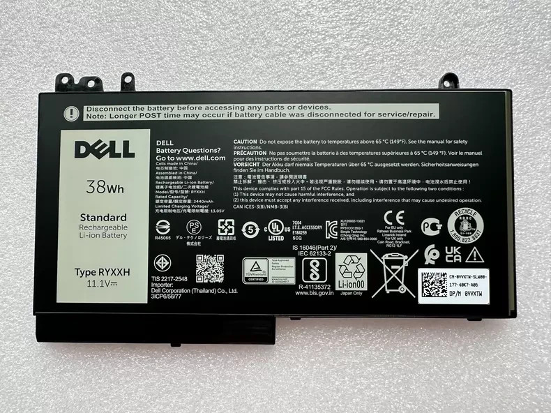 OEM RYXXH Battery for Dell Latitude E5450/12 5000 E5250 (P25S001)/11 3150 3160