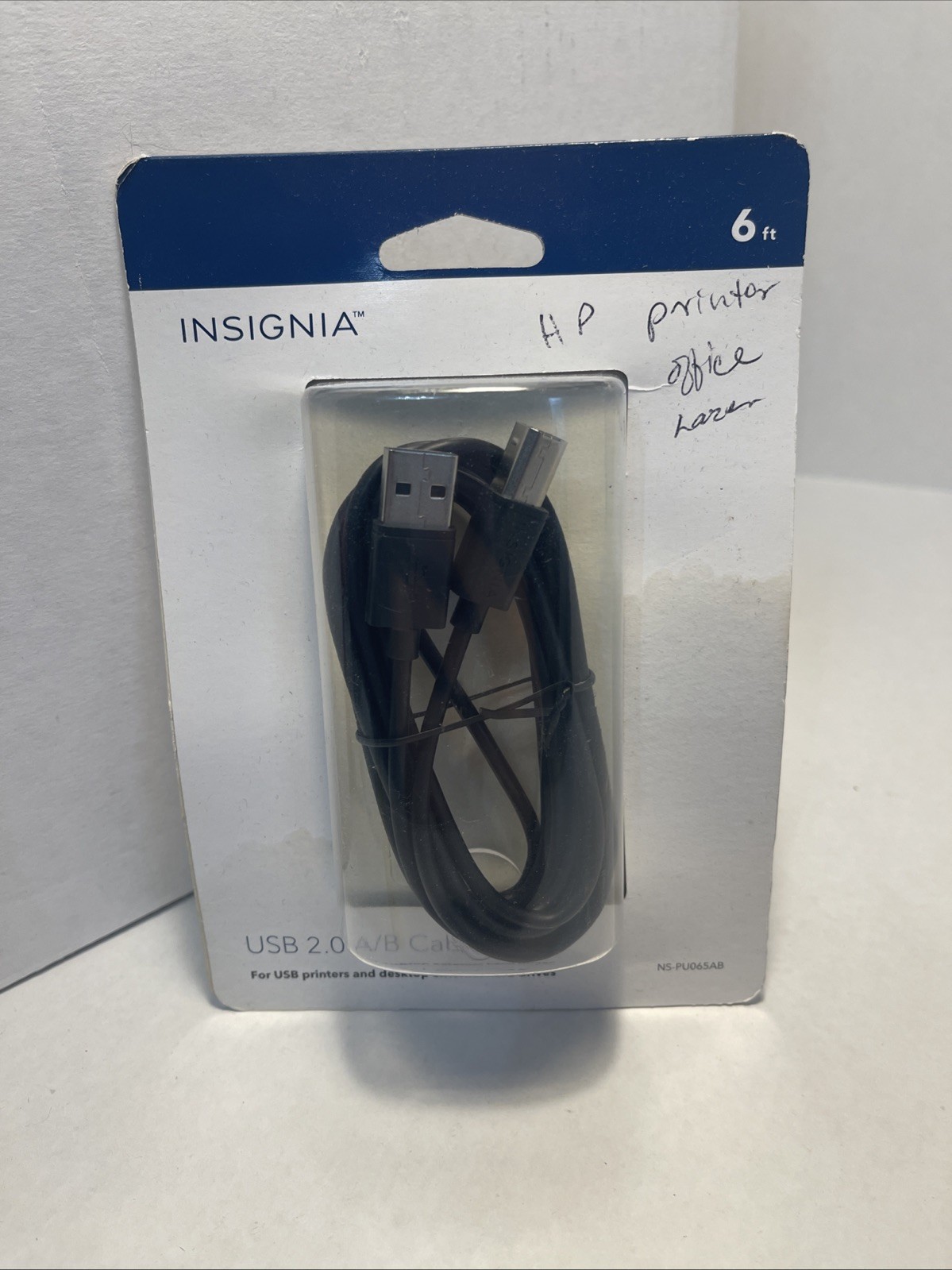Insignia NS-PU065AB 6ft USB A/B Cable - Black