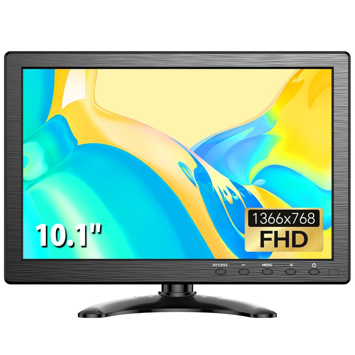 10.1 Inch Small HDMI Monitor Eyoyo 1366x768 for CCTV/Raspberry Pi/Gaming + Stand