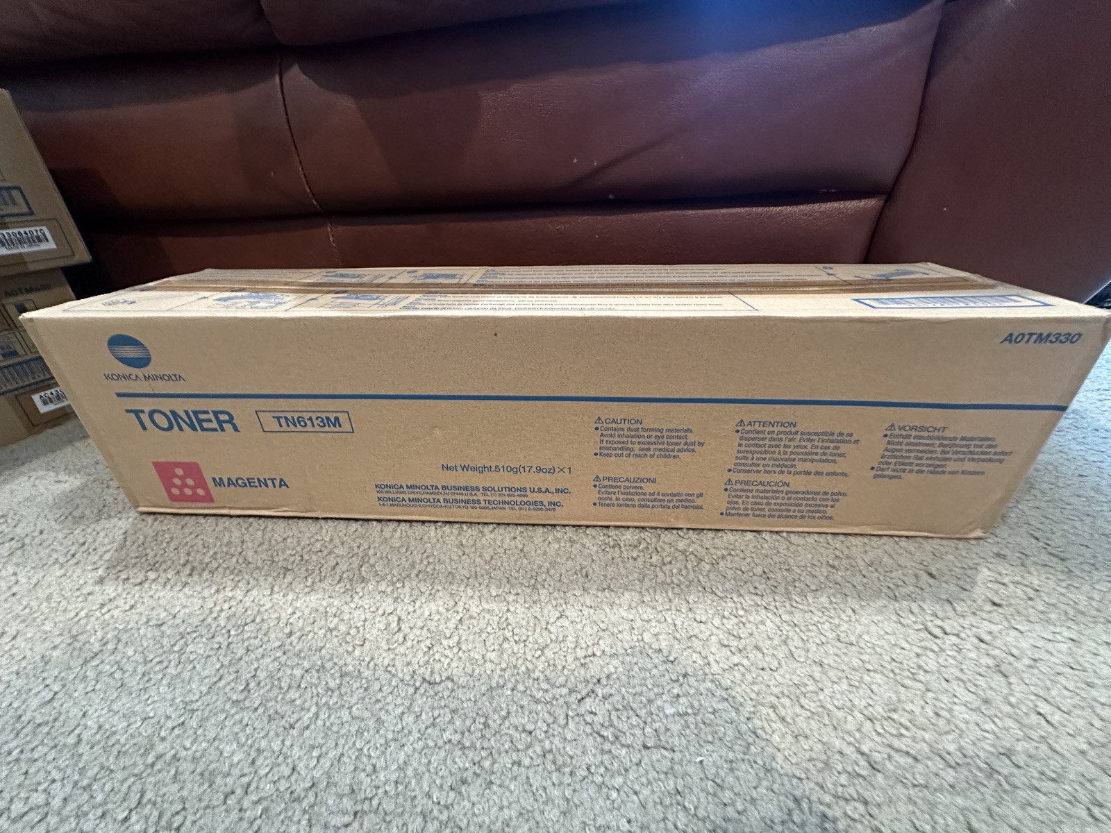 Brand NEW, Konica / Minolta TN613M Toner Magenta AOTM330 OEM GENIUNE