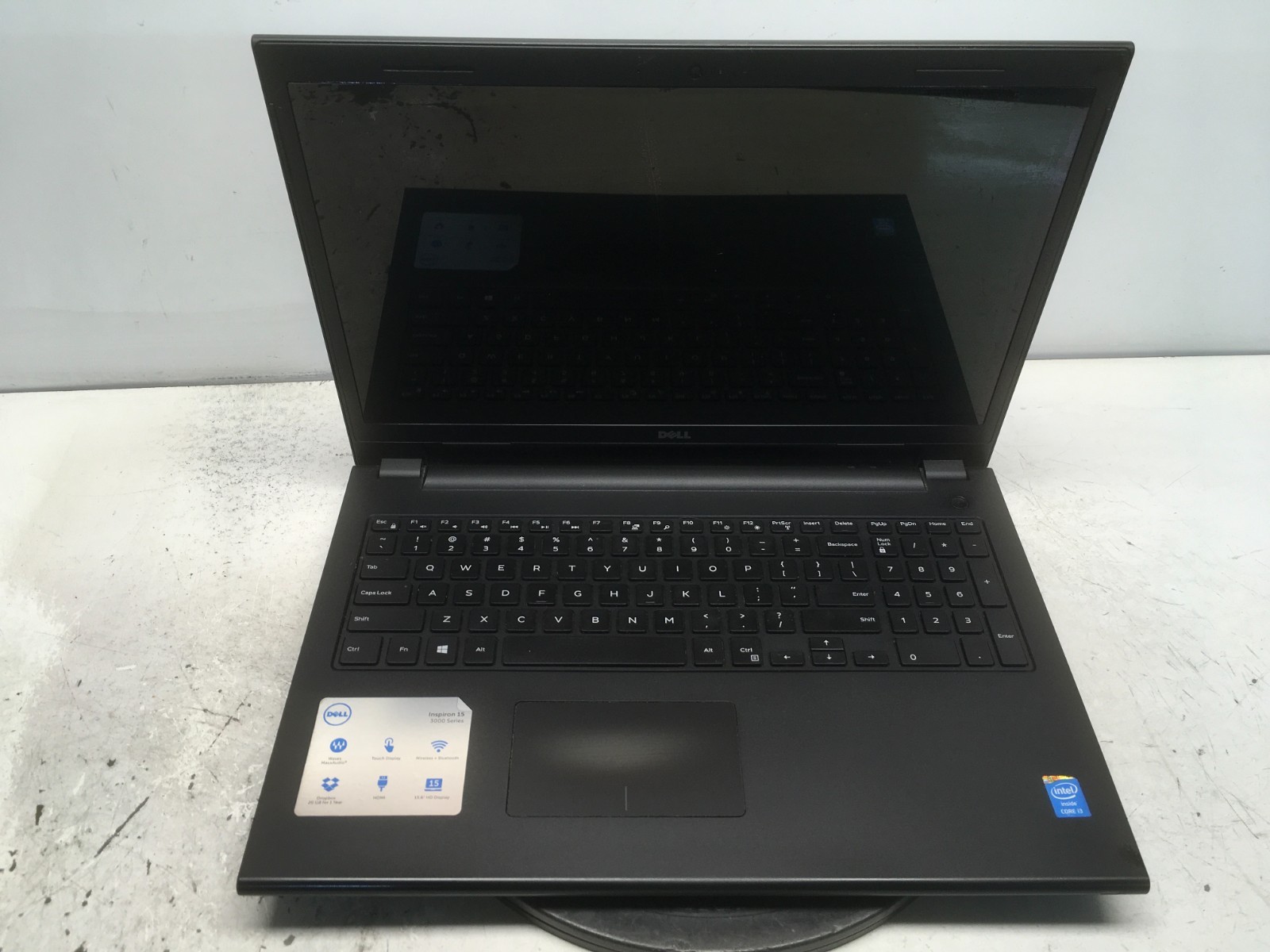 Dell Inspiron 3542 Intel i3-4030U 1.9GHz 4 GB NO HDD No Batt READ