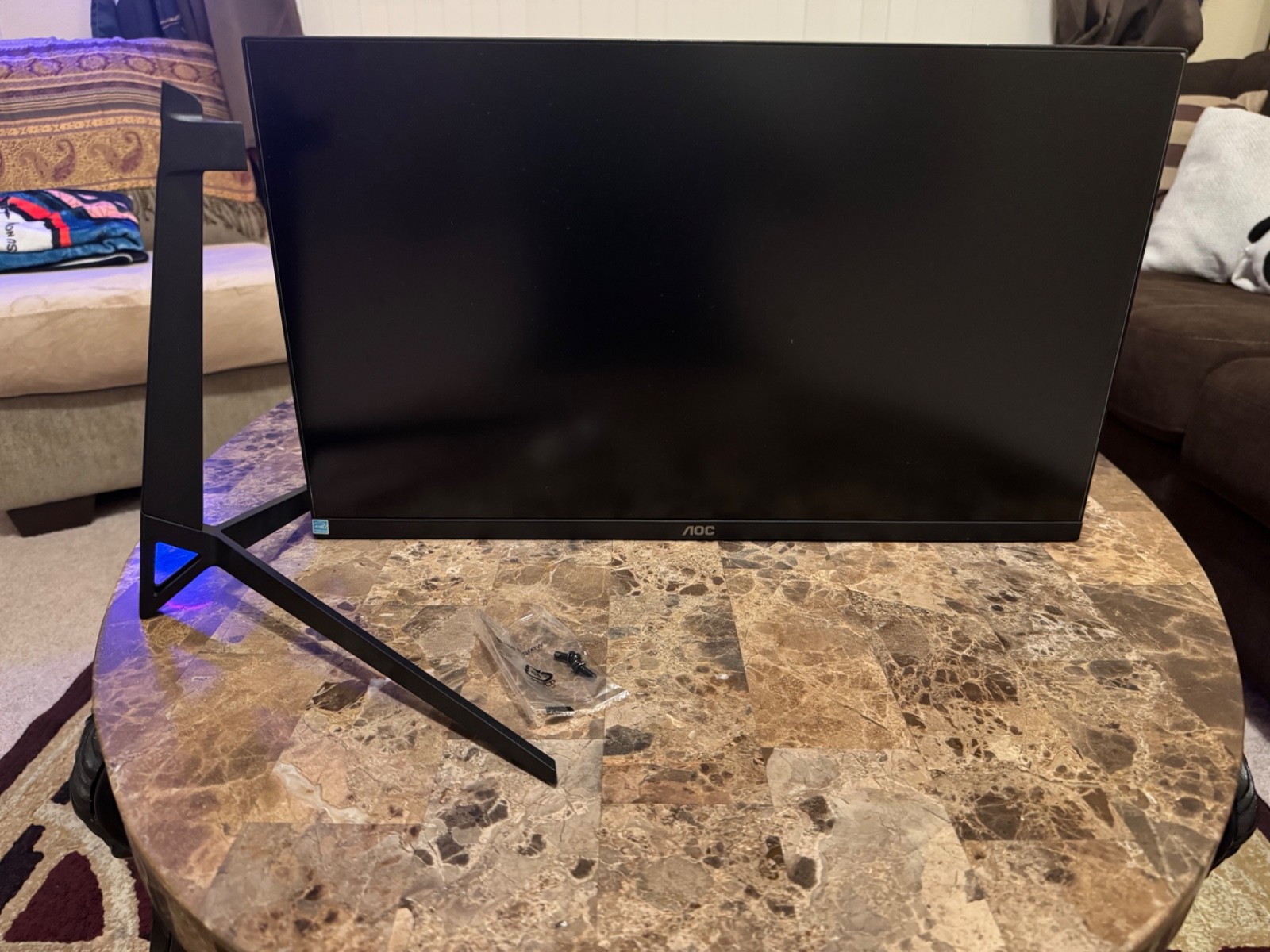 AOC 24B1H 24 Inch Monitor Used No Power Adapter Light Damage