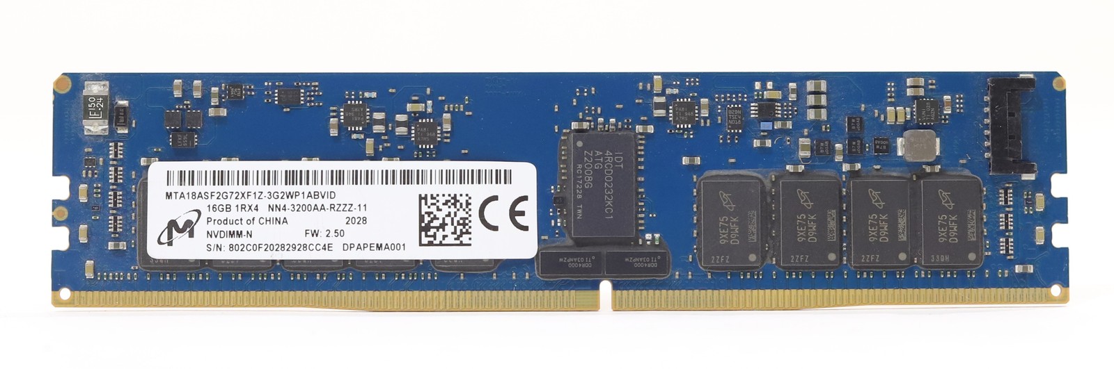 Micron 16GB 1Rx4 NN4-3200AA-RZZZ-11 ECC REG Memory MTA18ASF2G72XF1Z-3G2WP1ABVID