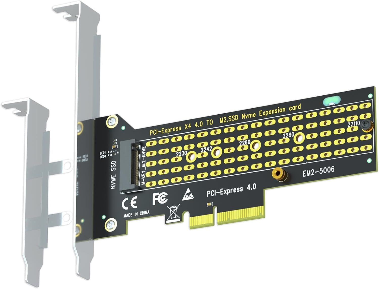 PA22110 M.2 Nvme to Pcie 4.0 X4 Adapter for 22110 M.2 Nvme SSD