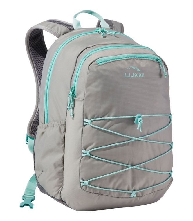 NEW ⭐ LL Bean Comfort Carry Laptop Hiking Backpack, 30L, Mineral Gray/Fresh Mint