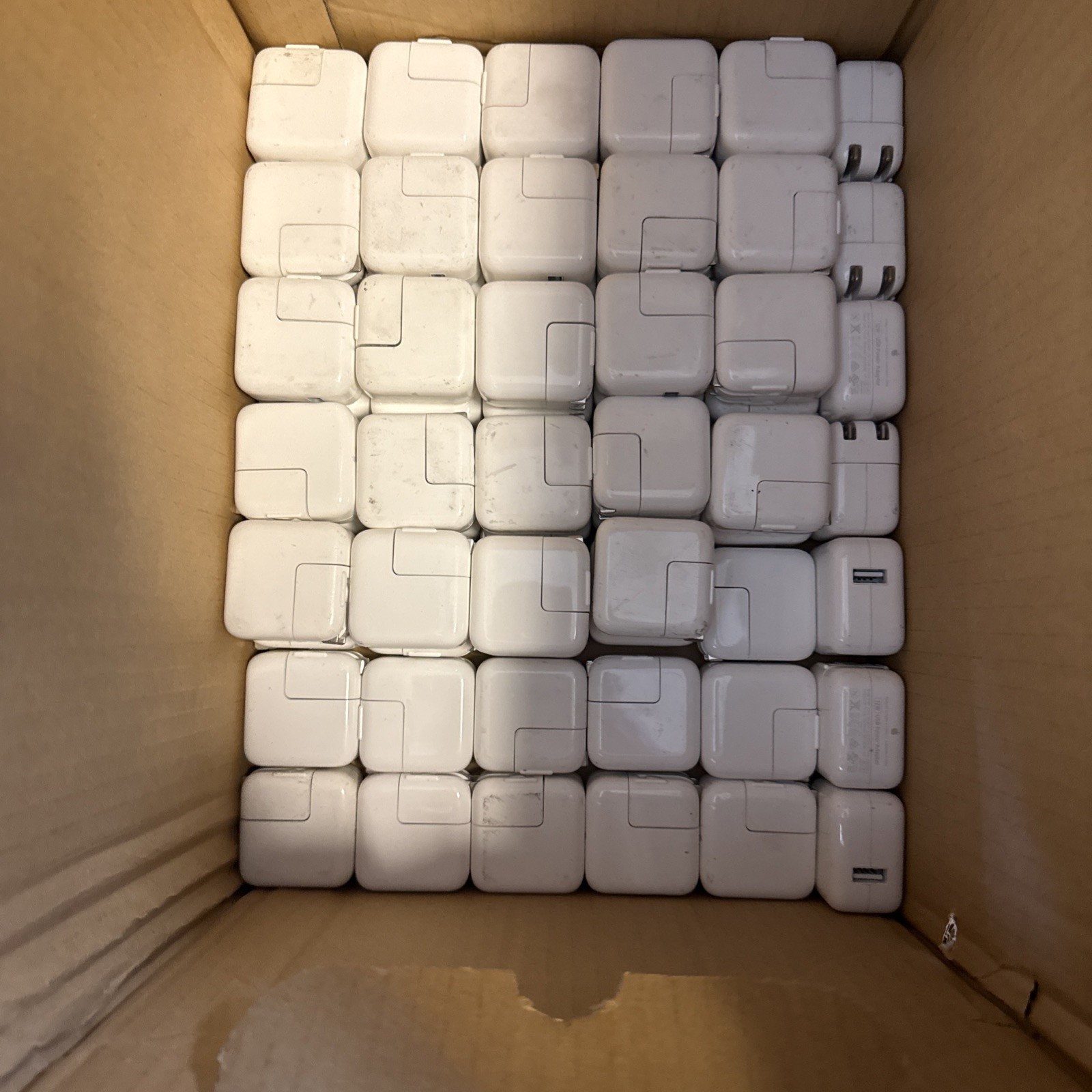 Lot of 66 Genuine Apple 12W Single USB Wall Chargers Power Adapters A1401