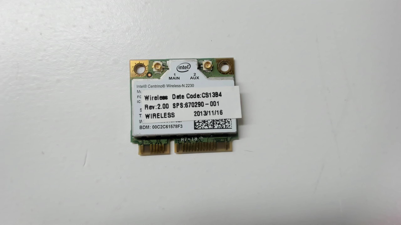 HP COMPAQ INTEL 2230 WIRELESS-N + BLUETOOTH WIRELESS WIFI MINICARD 2230BNHMW