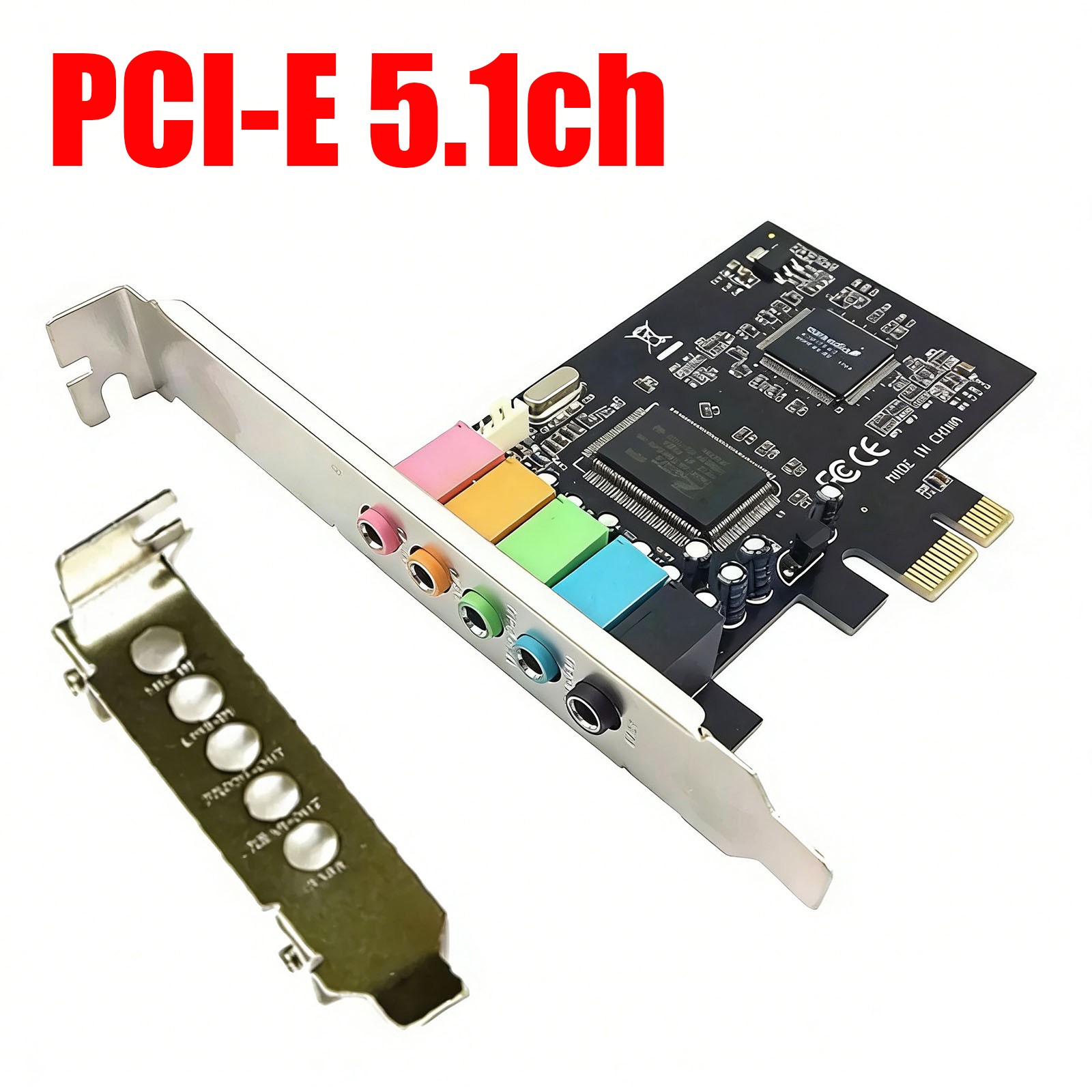 PCI-E 5.1ch Sound Card – CMI8738 with Low-Profile Bracket