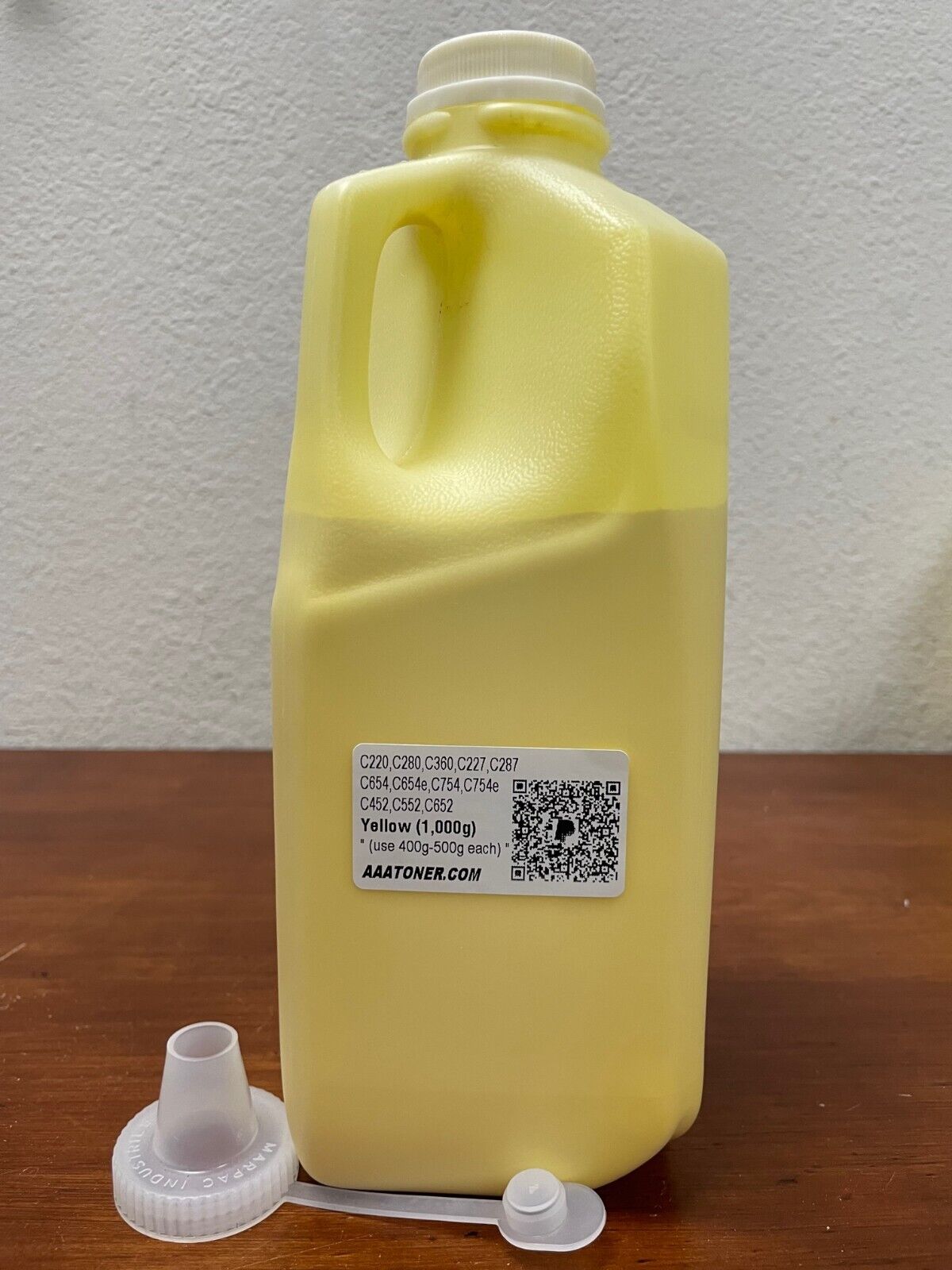 (1,000g) Yellow Toner Refill for Bizhub C654 C754 C659 C759 C220 C280 360 287