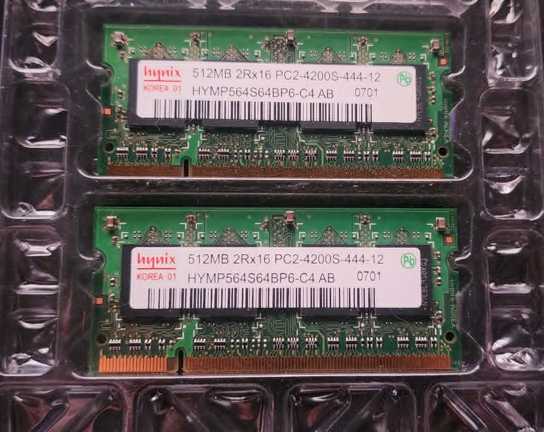 Hynix 512MB DDR2 laptop memory sticks HYMP564S64BP6-C4 AB