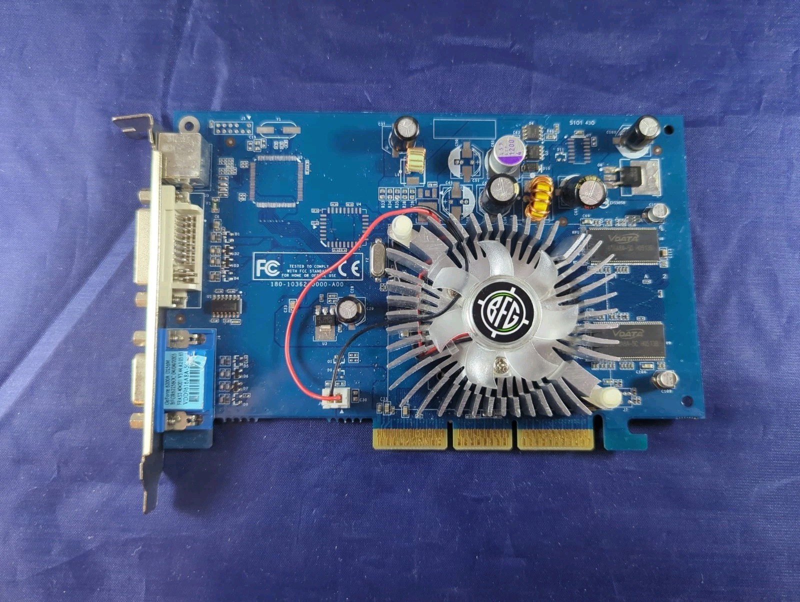 BFG TECH GeFORCE 6200A D256M BFGR622560CP PCI VIDEO CARD Untested