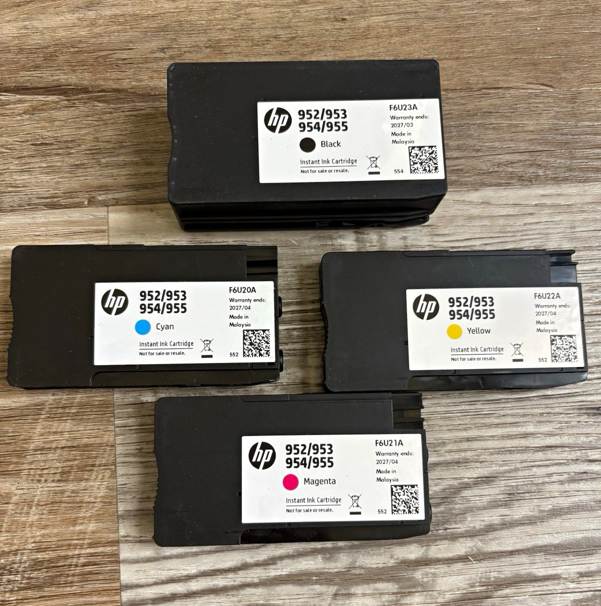 HP Genuine/Original 952/953/954/955 Inkjet Cartridges Set BK C Y M