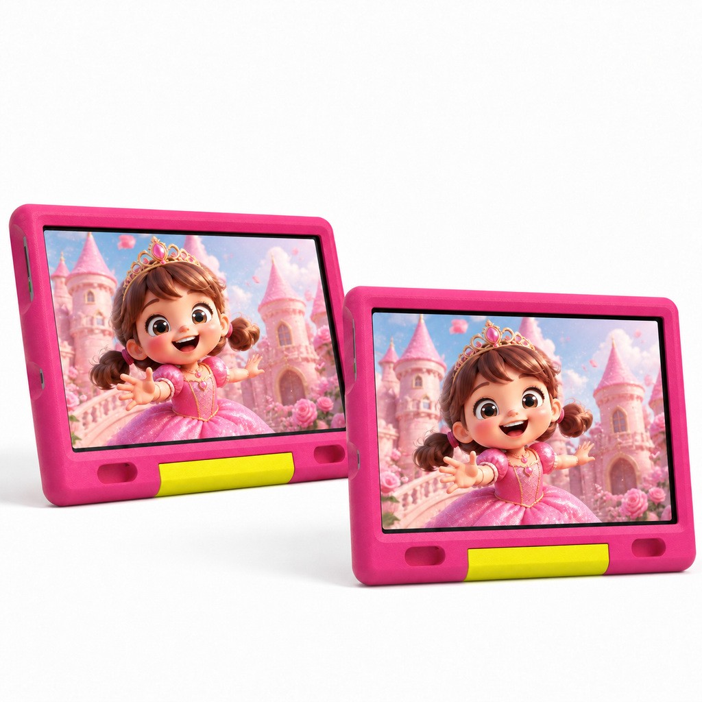 AEEZO 10 in Kids Tablet 1280*800 Touchscreen 32GB Android 13 Quad Core 2pcs Pink