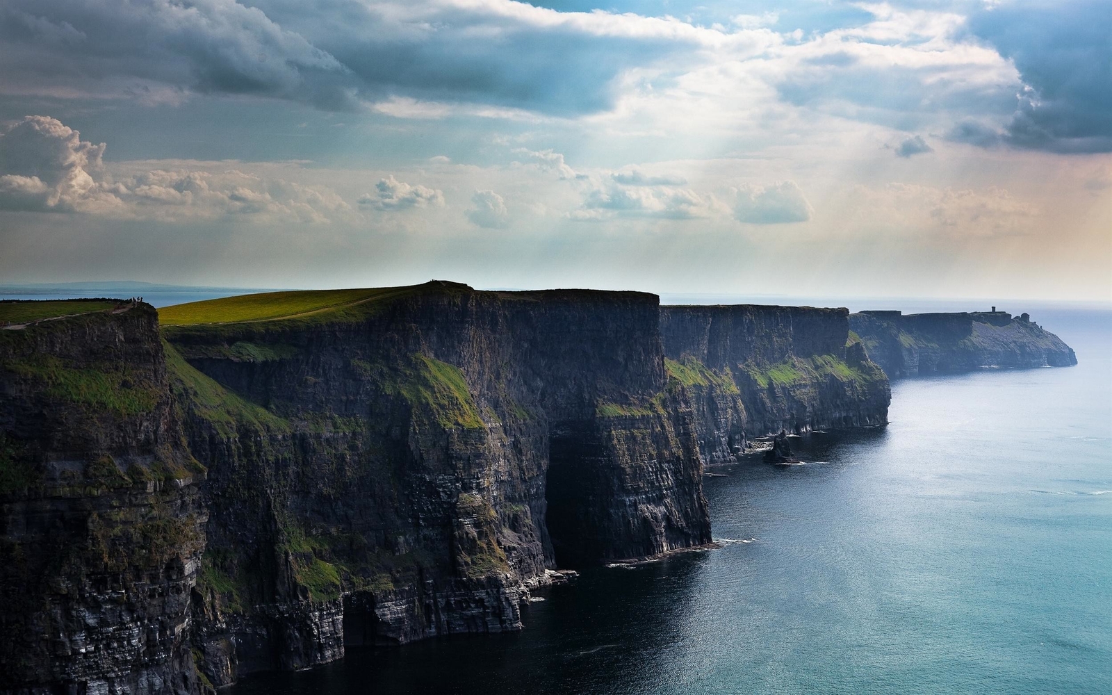 Landscape ireland cliff coast nature cliffs of Custom Gaming Mat Desk