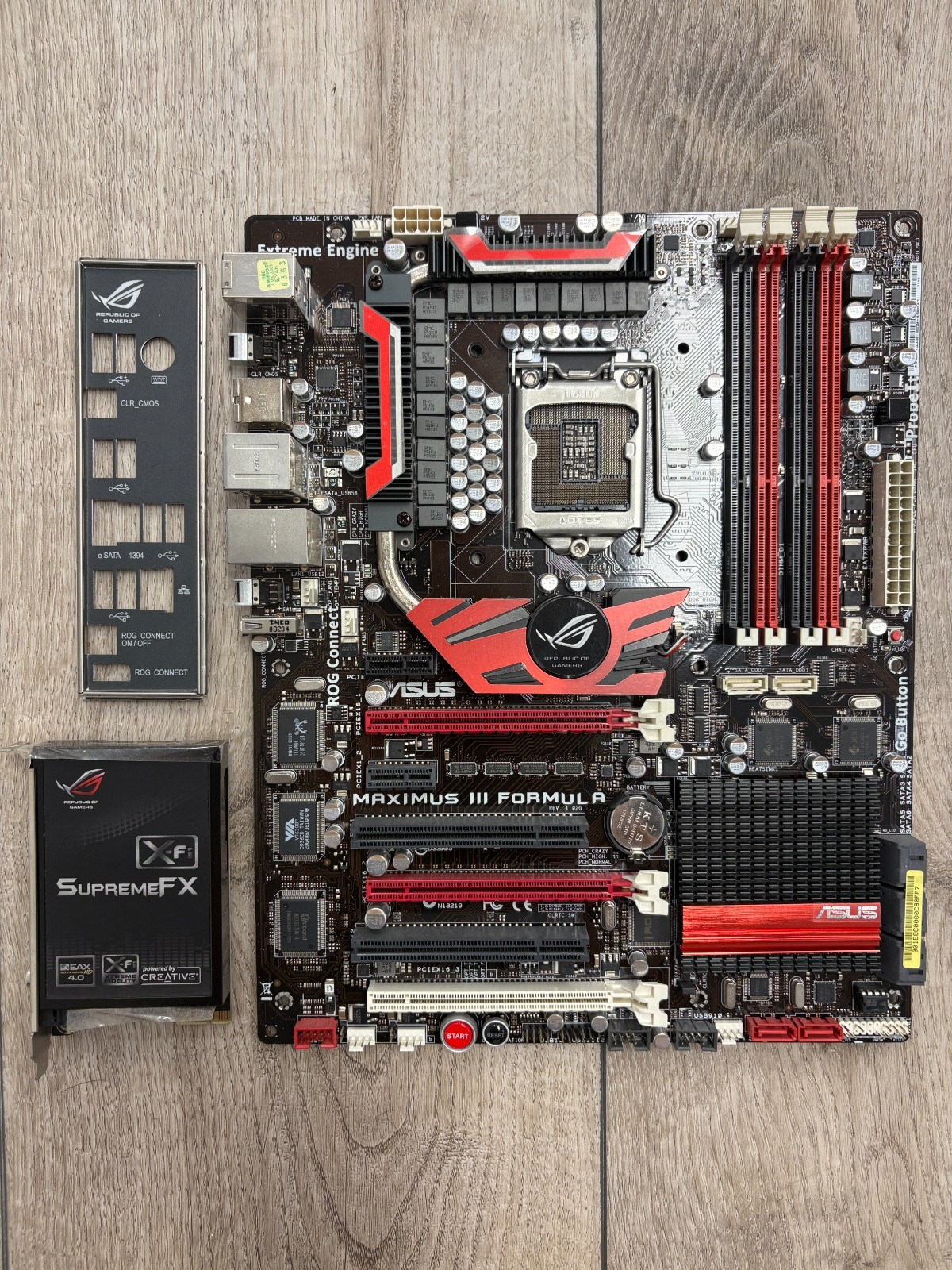 Tested, ASUS Maximus III Formula Motherboard DDR3 LGA 1156 w/ IO Shield, Sound